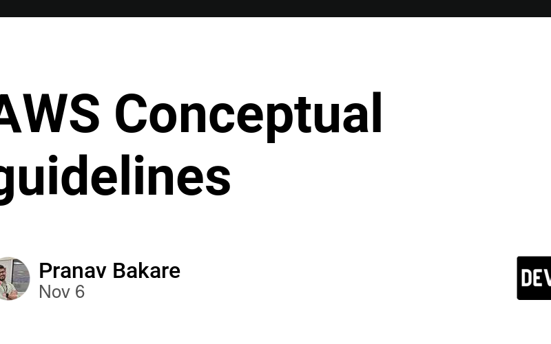 AWS Conceptual guidelines