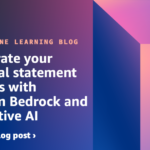 Accelerate your financial statement analysis with Amazon Bedrock and generative AI | Amazon Web Services