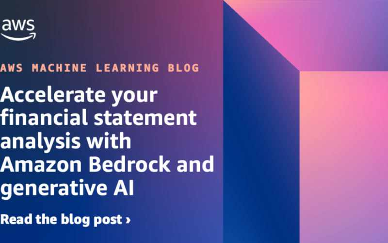 Accelerate your financial statement analysis with Amazon Bedrock and generative AI | Amazon Web Services