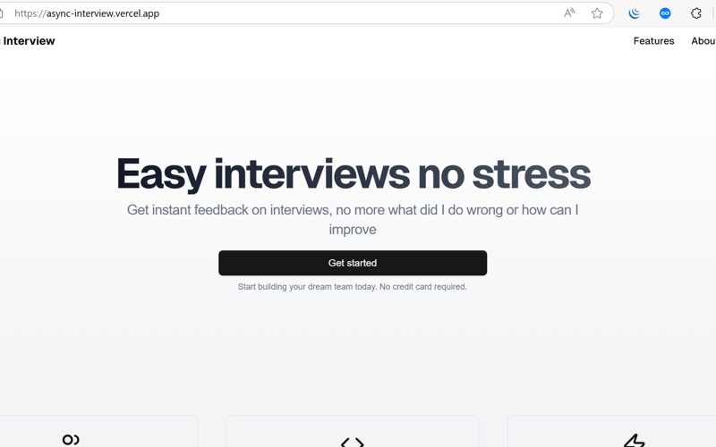 Async Interview Feedback Platform powered by AssemblyAI