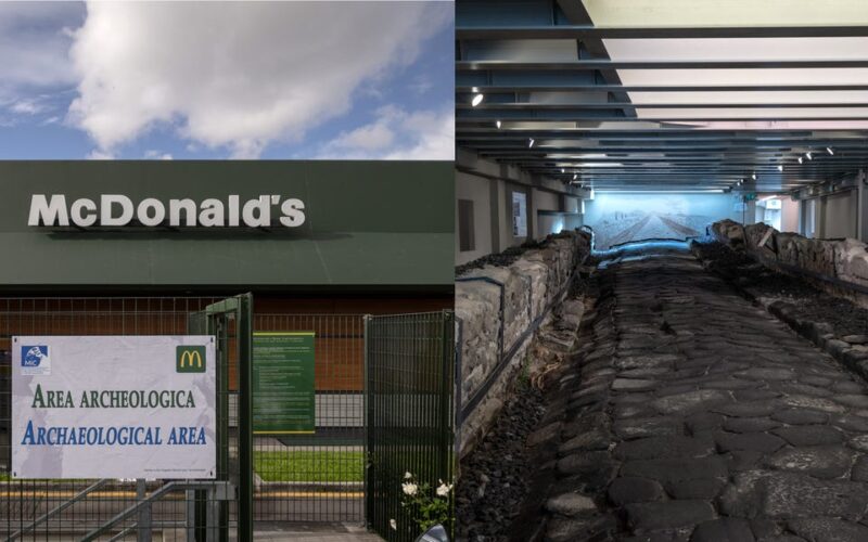 At this McDonald's in Italy, your Big Mac comes with a side of ancient ruins