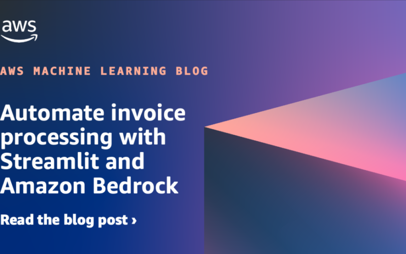 Automate invoice processing with Streamlit and Amazon Bedrock | Amazon Web Services