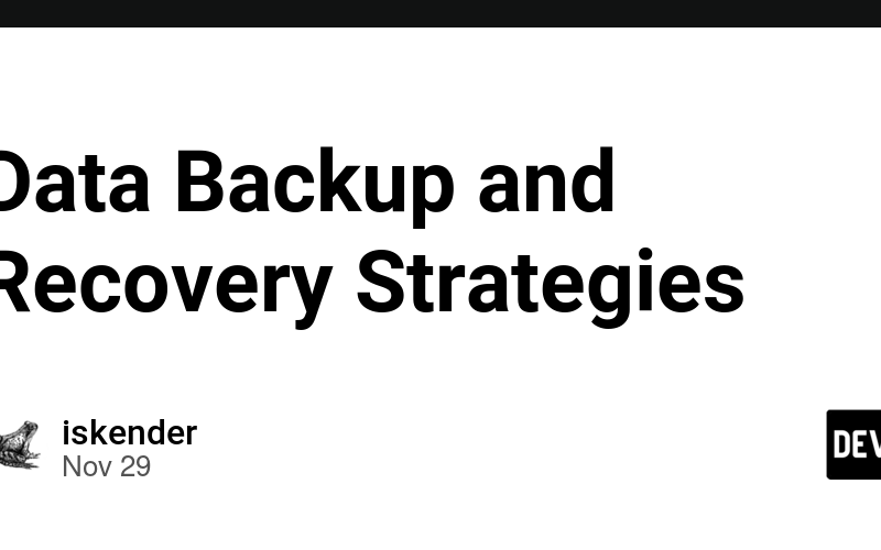 Data Backup and Recovery Strategies