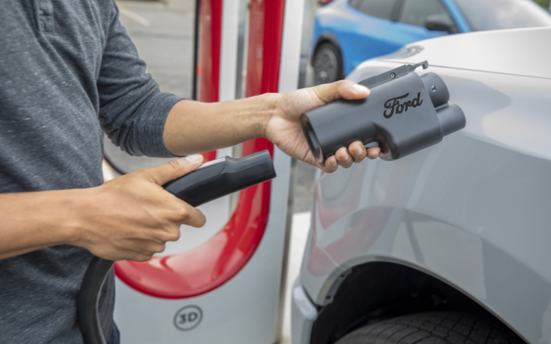 Ford is now shipping a new Tesla Supercharger NACS adapter to its EV drivers