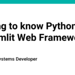 Getting to know Python Streamlit Web Framework