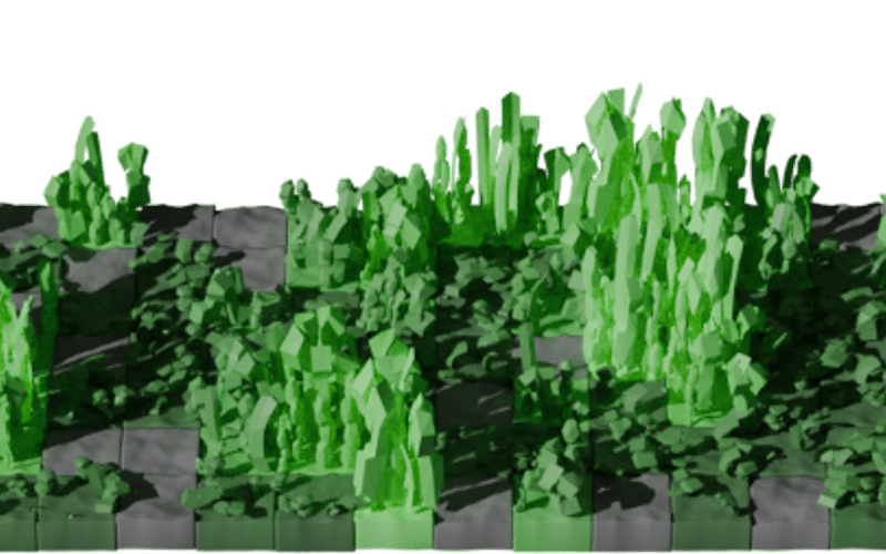 ☘️ Growing 3D grass on Your GitHub Profile