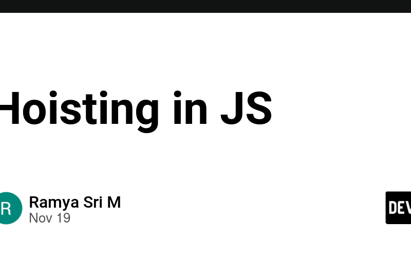 Hoisting in JS