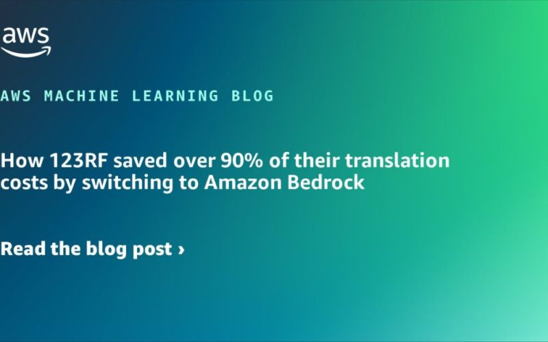 How 123RF saved over 90% of their translation costs by switching to Amazon Bedrock | Amazon Web Services