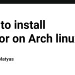 How to install Cursor on Arch linux