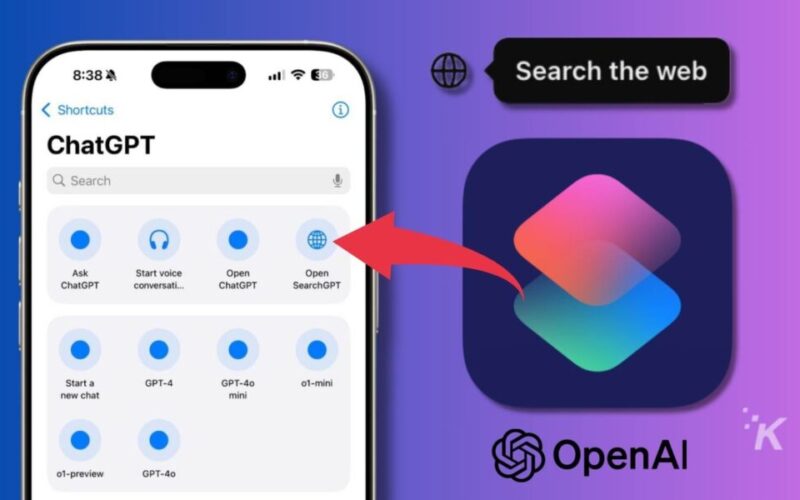 OpenAI app and shortcut on smartphone screen