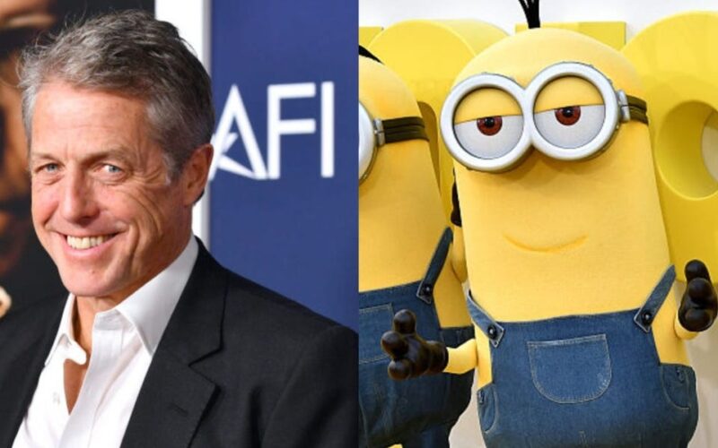 Hugh Grant says he panicked and almost named his newborn after his son's favorite Minion