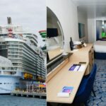 I stayed in Royal Caribbean's 'promenade' cabin for the first time. The window wasn't perfect, but it was worth the upgrade.