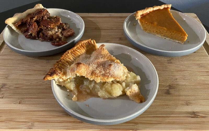 I tried making Ina Garten's pumpkin, apple, and pecan pies. I'll never use anyone else's crust recipe again.