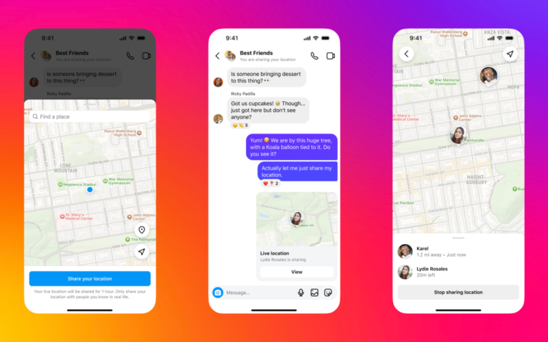 Instagram DMs have a new location-sharing feature