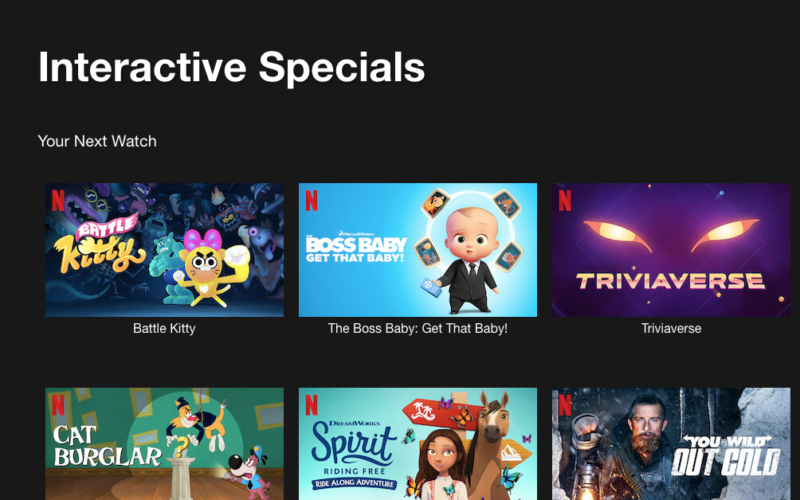 Netflix is removing much of its interactive content