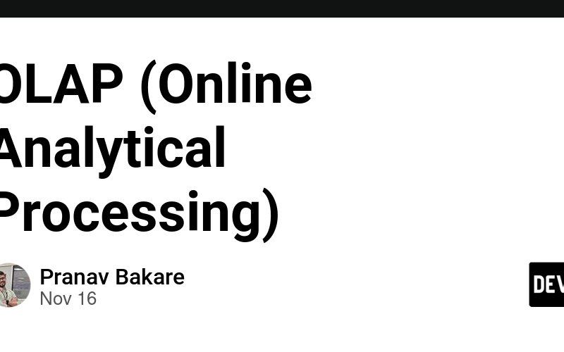 OLAP (Online Analytical Processing)