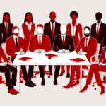 A team of people in red illustrating new AI red teaming methods created by OpenAI to improve the safety of new artificial intelligence models.