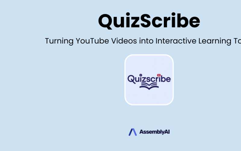 QuizScribe: Turning YouTube Videos into Interactive Learning Tools