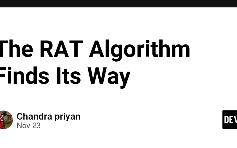 The RAT Algorithm Finds Its Way