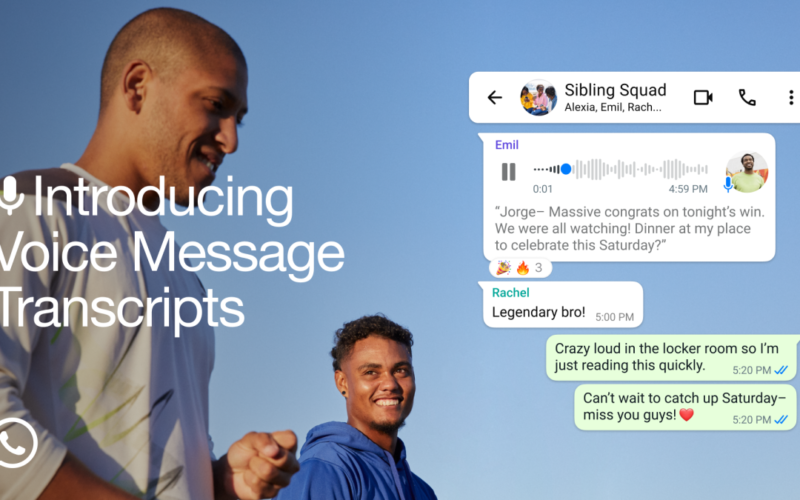 WhatsApp adds voice message transcripts