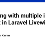 Working with multiple image select in Laravel Livewire