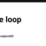 while loop