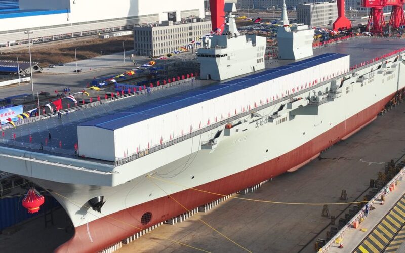 See aboard China's new massive assault ship that can launch fighter jets or drones