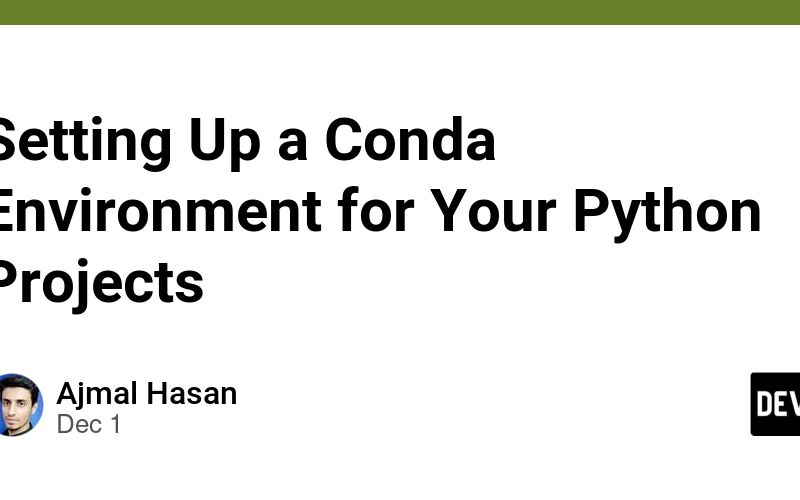 Setting Up a Conda Environment for Your Python Projects