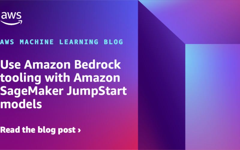 Use Amazon Bedrock tooling with Amazon SageMaker JumpStart models | Amazon Web Services