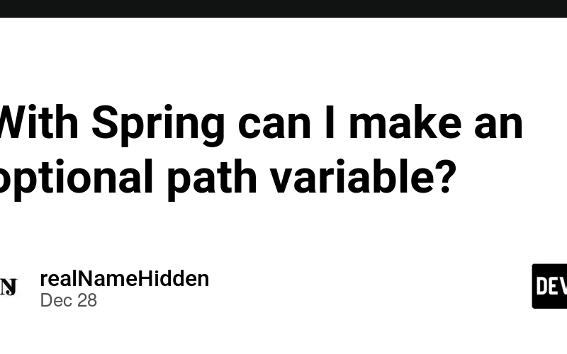 With Spring can I make an optional path variable?